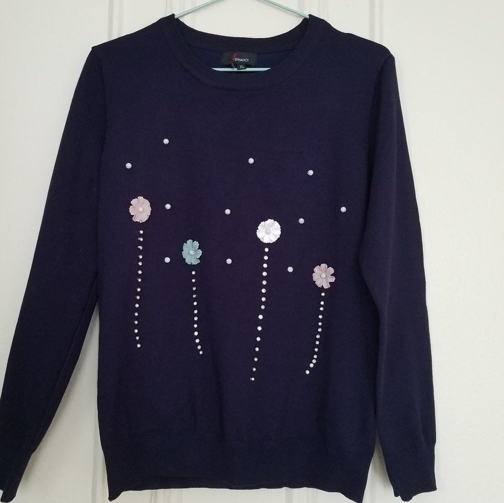 N by Nancy Navy Blue Sweater